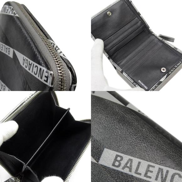 Balenciaga Leather Bifold Wallet Grey - Picture 10 of 10